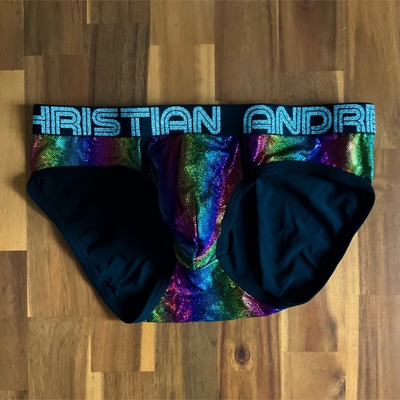 Andrew Christian “Sparkle Rainbow” Brief - Picture 5 of 8
